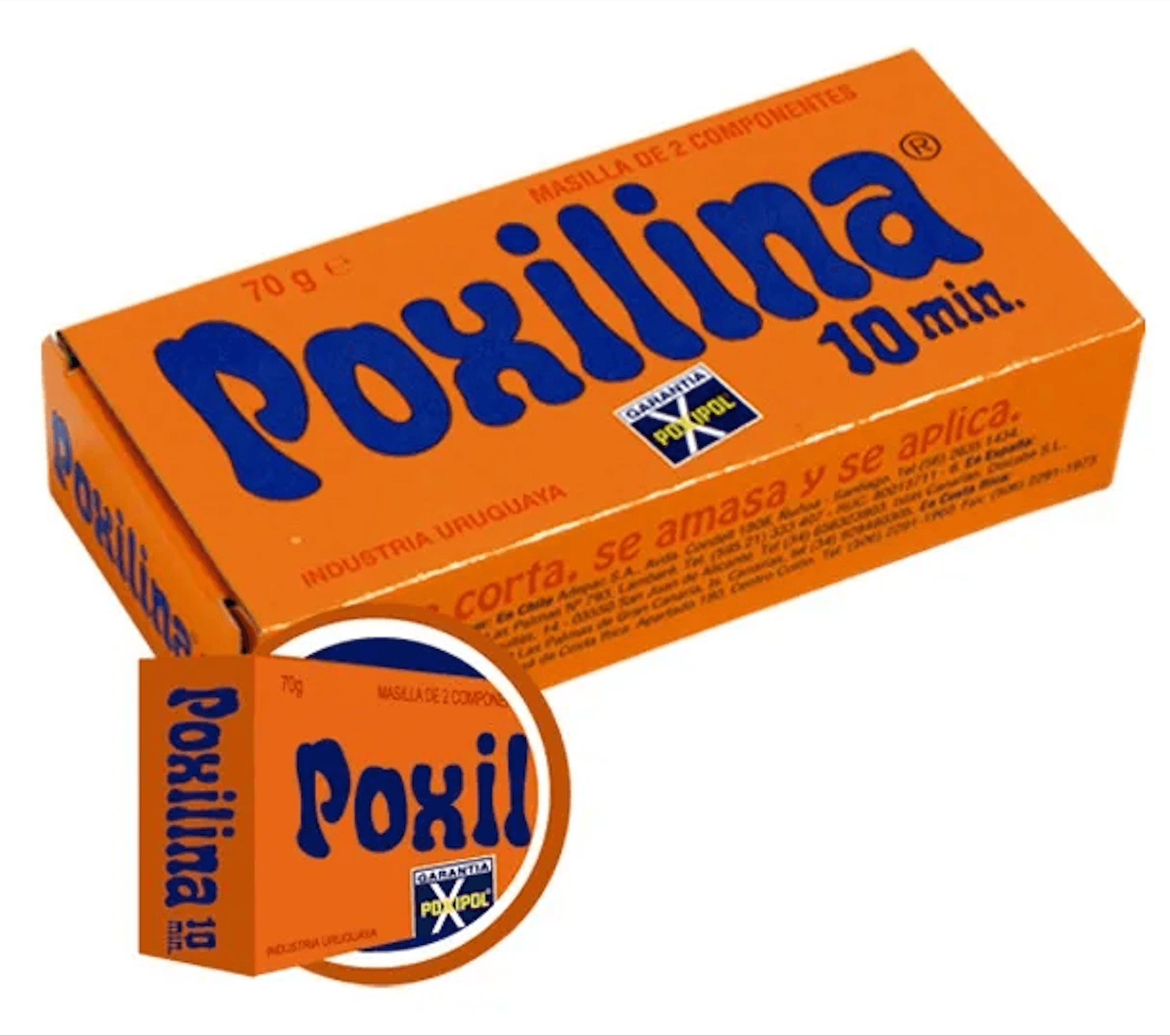 POXILINA 70 GR MASILLA 2 COMPONENTES — Constructor Center Chile