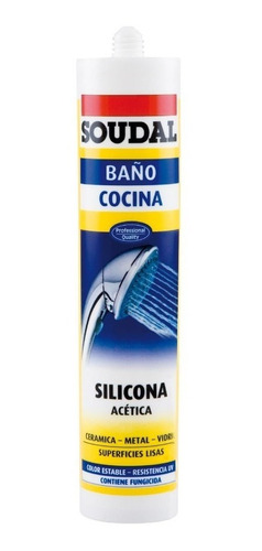 SILICONA BLANCA PINTABLE 300CC SOUDAL — Constructor Center Chile
