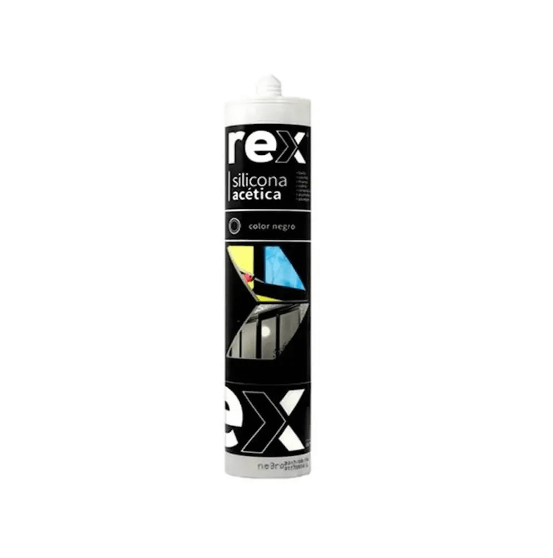 SILICONA NEGRA ESTRUCTURAL 300ML REX — Constructor Center Chile