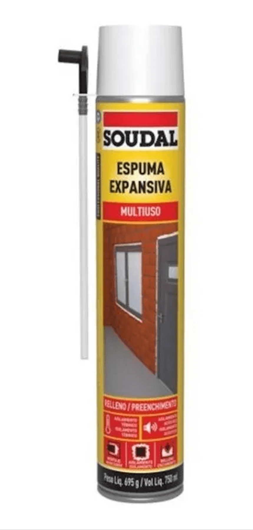 ESPUMA POLIURETANO 750GRS SOUDAL — Constructor Center Chile