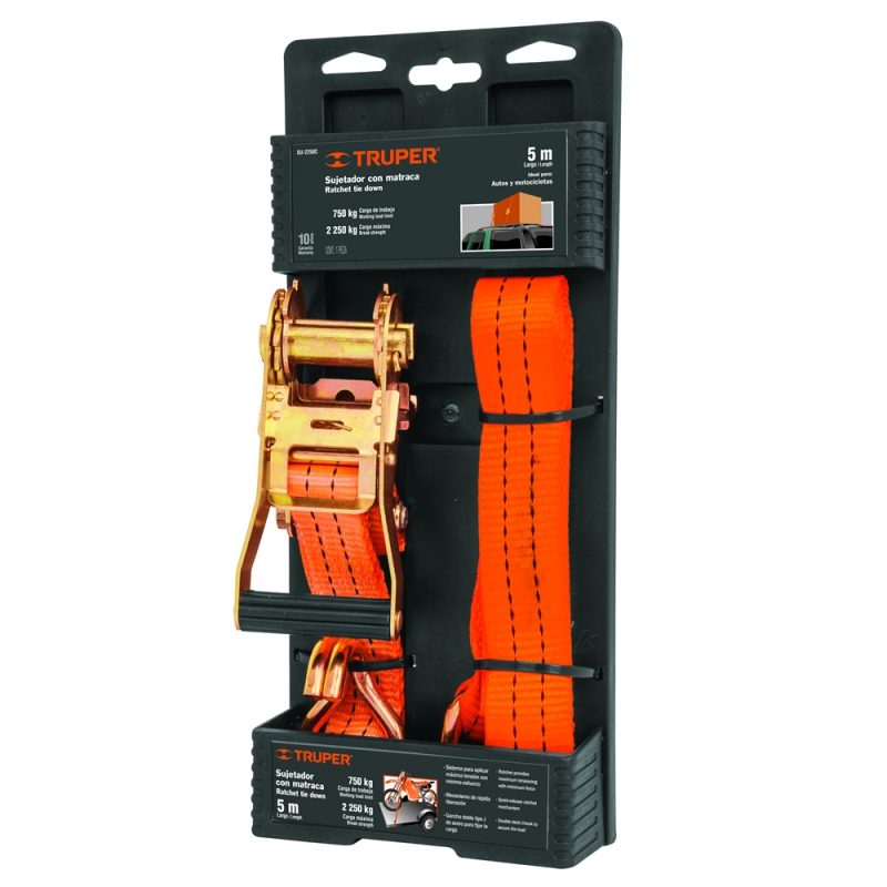 TENSOR PARA CARGA 2250KG x 5,0MT TRUPER — Constructor Center Chile