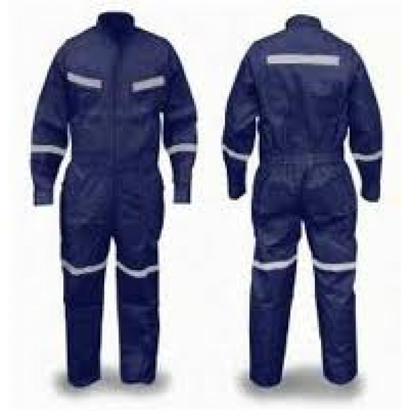 OVEROL GABARDINA AZUL C/REFLECT TALLA M — Constructor Center Chile