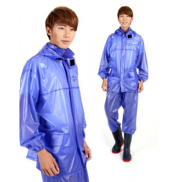 CAPA P/AGUA PVC AZUL TALLA L — Constructor Center Chile