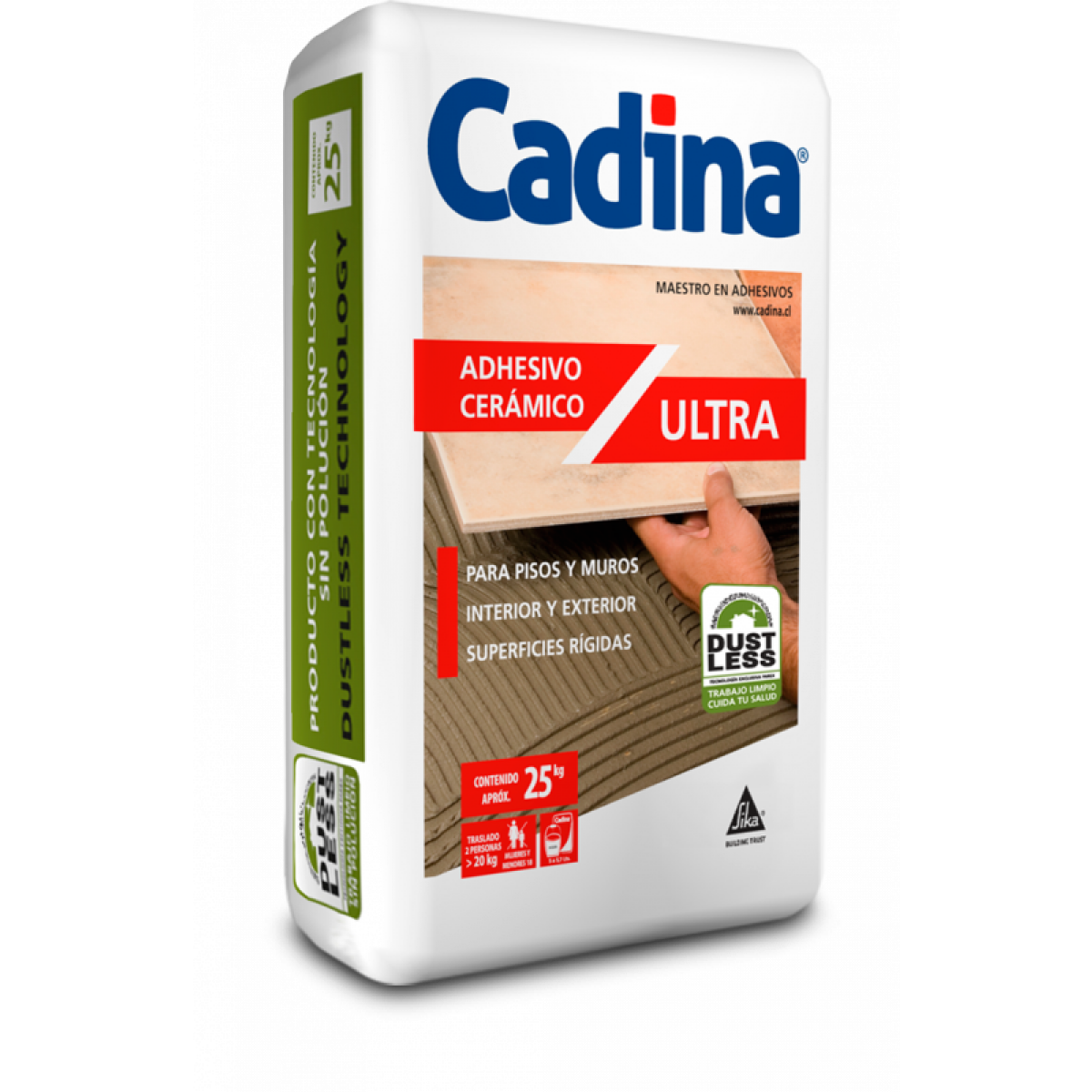 CADINA ADHESIVO POLVO ULTRA 25KG — Constructor Center Chile