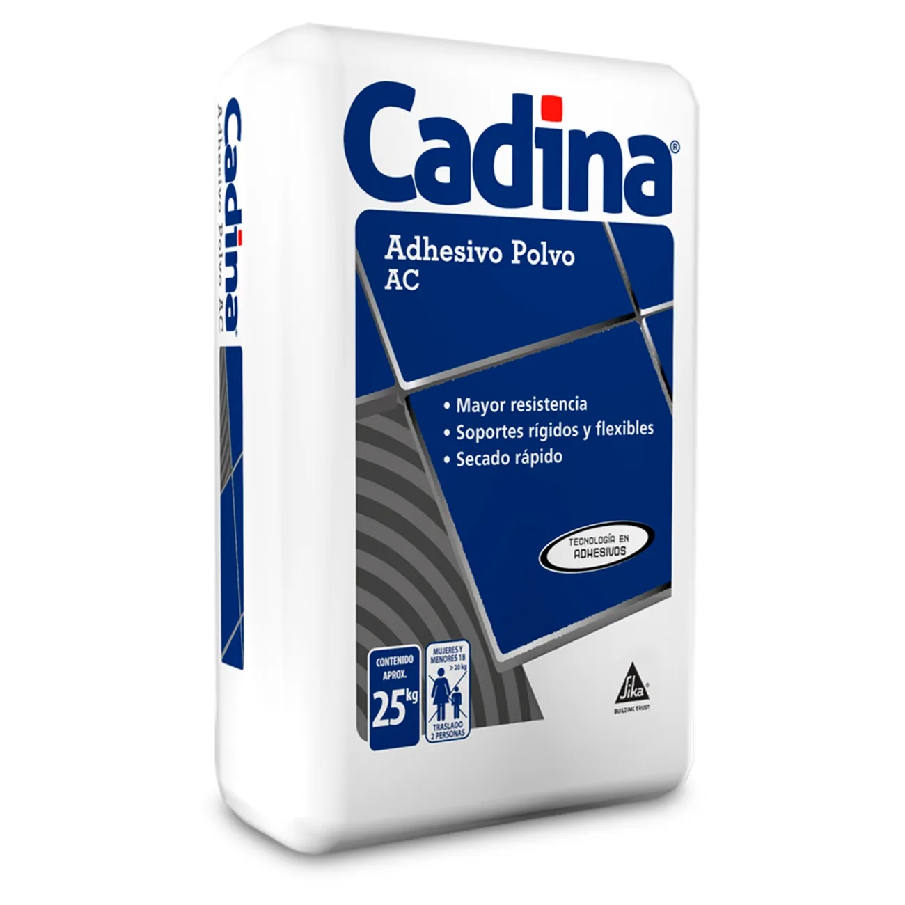 CADINA AC ADHESIVO POLVO 25KG — Constructor Center Chile
