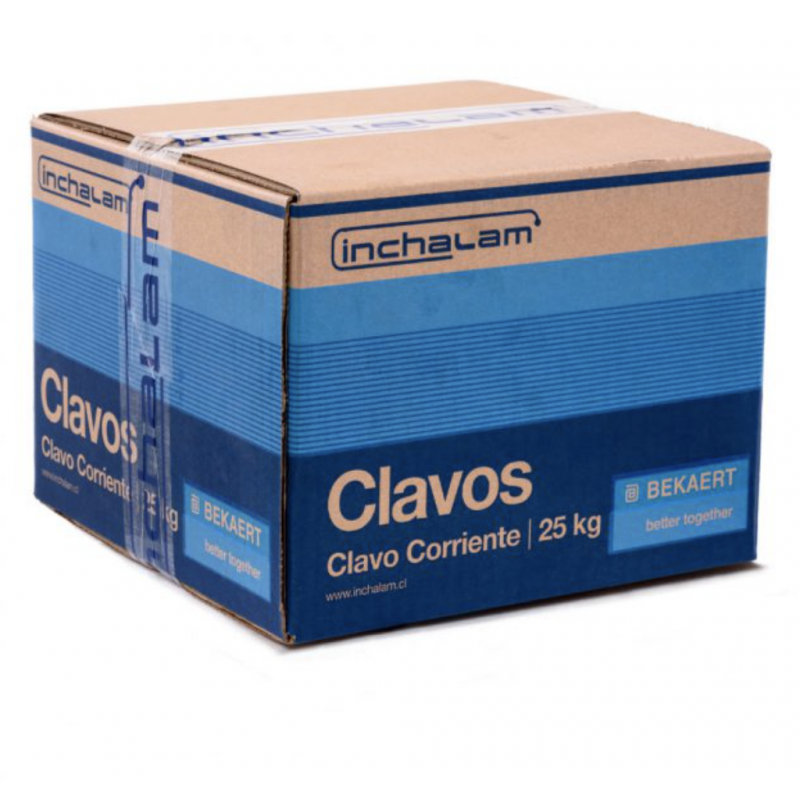 CAJA CLAVO CORRIENTE INCHALAM 2" x 25KG — Constructor Center Chile