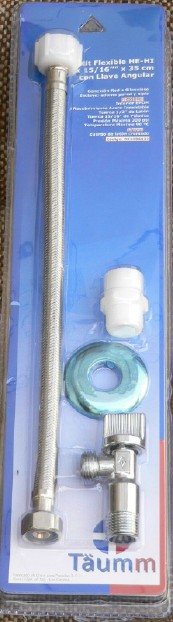 LLAVE ANGULAR HI HI 1/2 x 7/8 C/FLX 35CM TAUMM — Constructor Center Chile