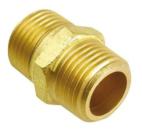 NIPLE BRONCE 1/2 x 1/2 HE HE — Constructor Center Chile