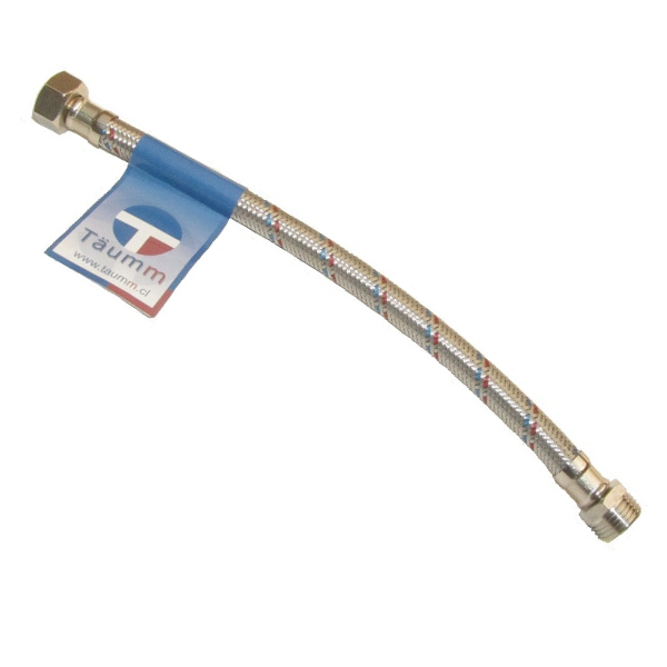 FLEXIBLE AGUA 1/2 HI-HE 30CM STRETTO — Constructor Center Chile