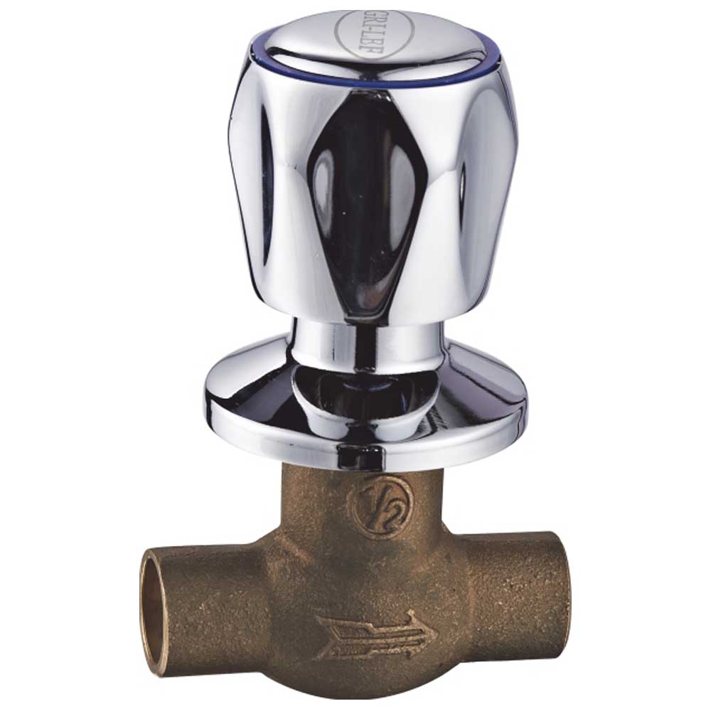 LLAVE PASO 1/2 CAMPANA CROMADA TAUMM — Constructor Center Chile