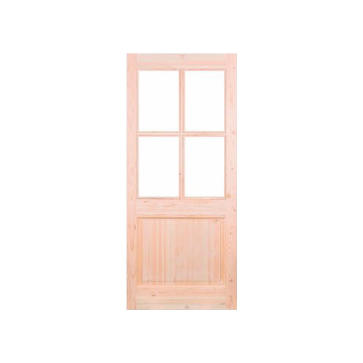 PUERTA PINO OREGON VETRO 70 x 200CM — Constructor Center Chile