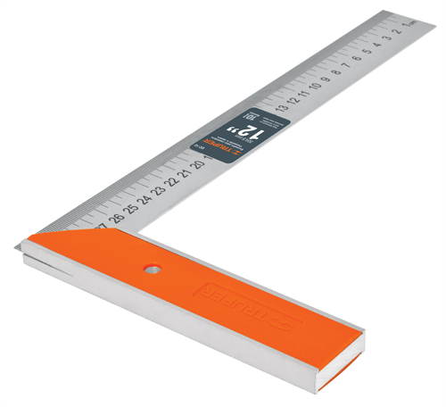 ESCUADRA CARP ACERO INOX 12" TRUPER — Constructor Center Chile