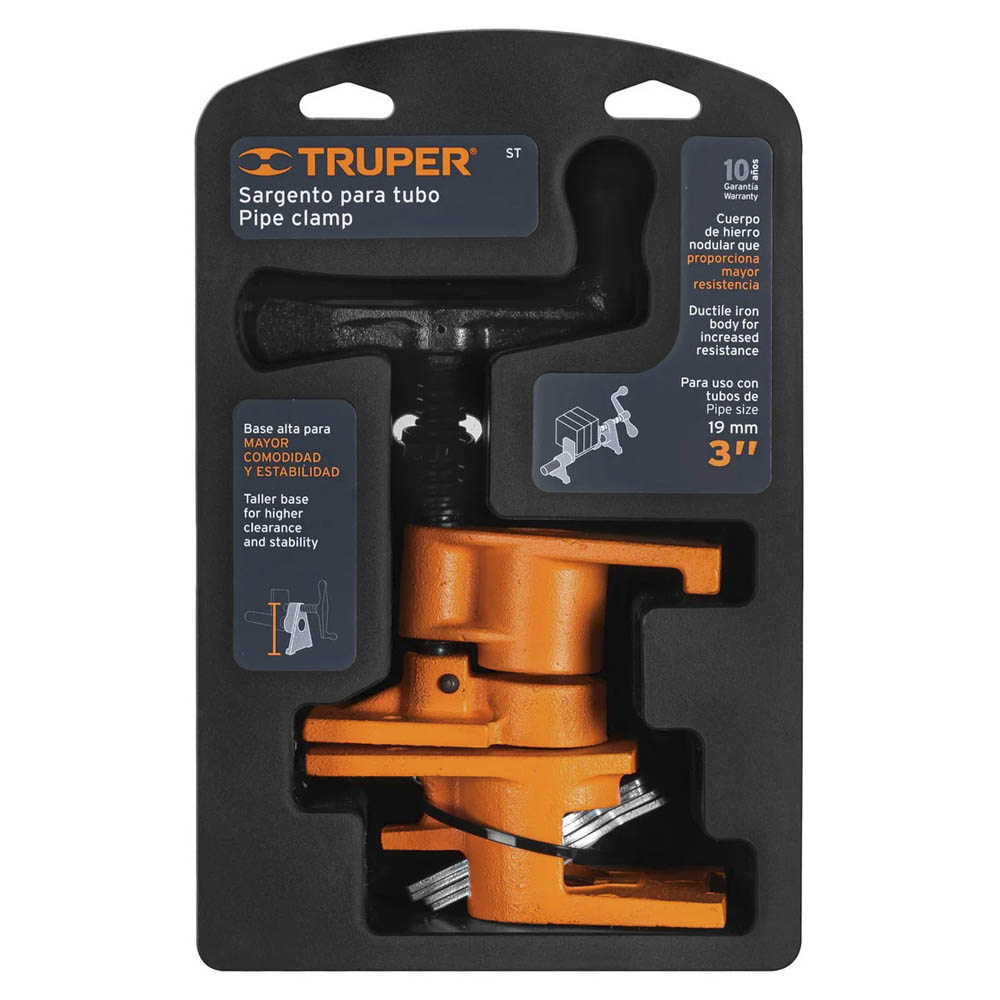 PRENSA DE HIERRO MODULAR 3" TRUPER — Constructor Center Chile