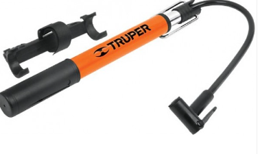 BOMBIN MINI MANUAL C/SOPORTE 28CM TRUPER — Constructor Center Chile