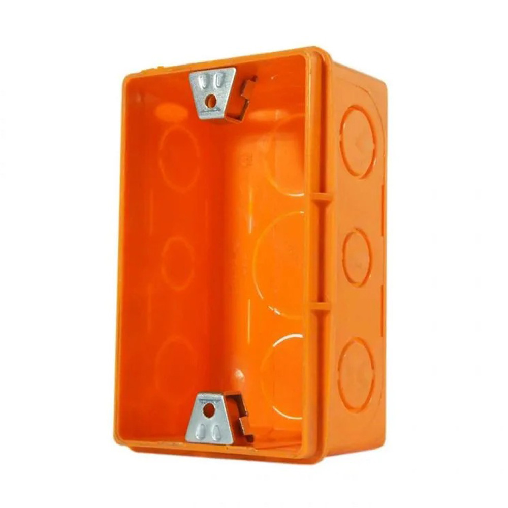 CAJA DERIVACION TUBO CONDUIT NARANJA — Constructor Center Chile