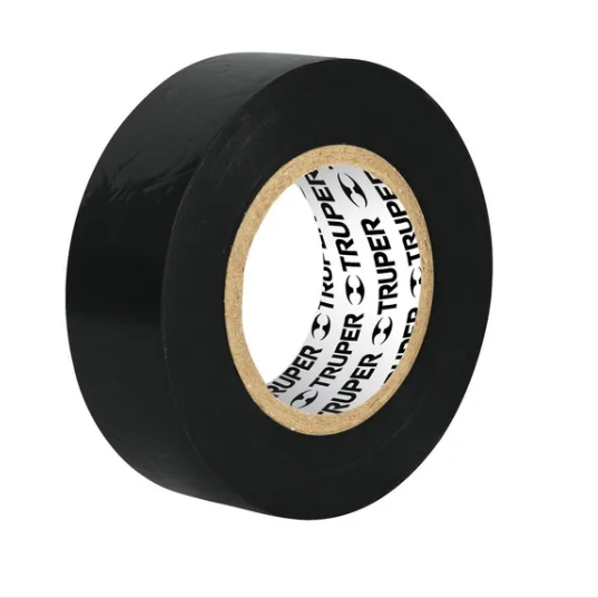 HUINCHA AISLAD 19MM x 9MTS NEGRA TRUPER — Constructor Center Chile