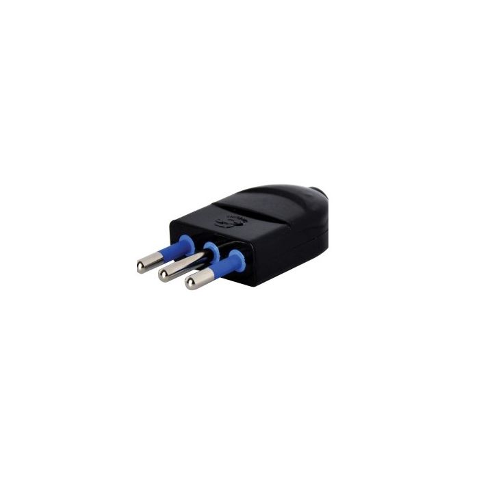 ENCHUFE MACHO C/T NEGRO 16A EKOLINE — Constructor Center Chile