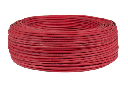CABLE EVA LIBRE HALOG 2,5MM ROLLO 100MT ROJO — Constructor Center Chile