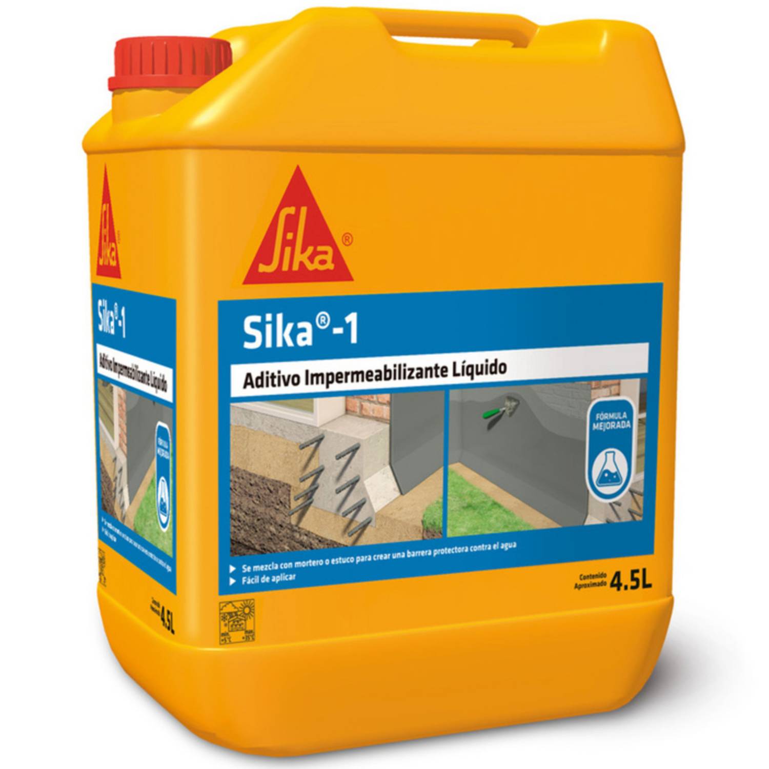 ADITIVO-1 IMPERMEABILIZANTE BIDÓN 4.5LTS — Constructor Center Chile