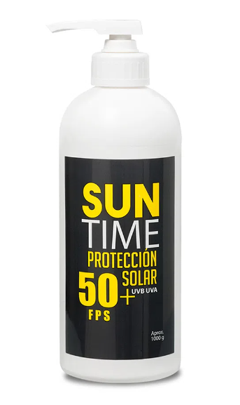 BLOQUEADOR SOLAR SUN TIME F/50 1LT — Constructor Center Chile