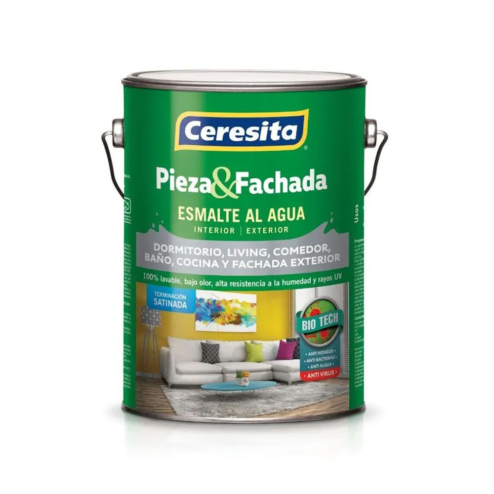 ESMALTE AGUA P/F BIOTECH CERESITA BASE MEDIA 1GL — Constructor Center Chile