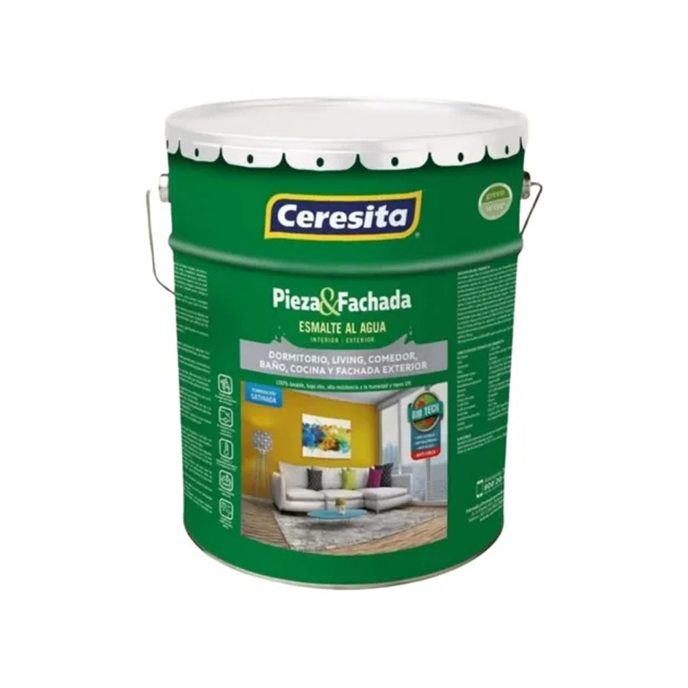 TINETA ESMALTE AGUA BIOTECH CERESITA B/BLANCA 4GL — Constructor Center Chile