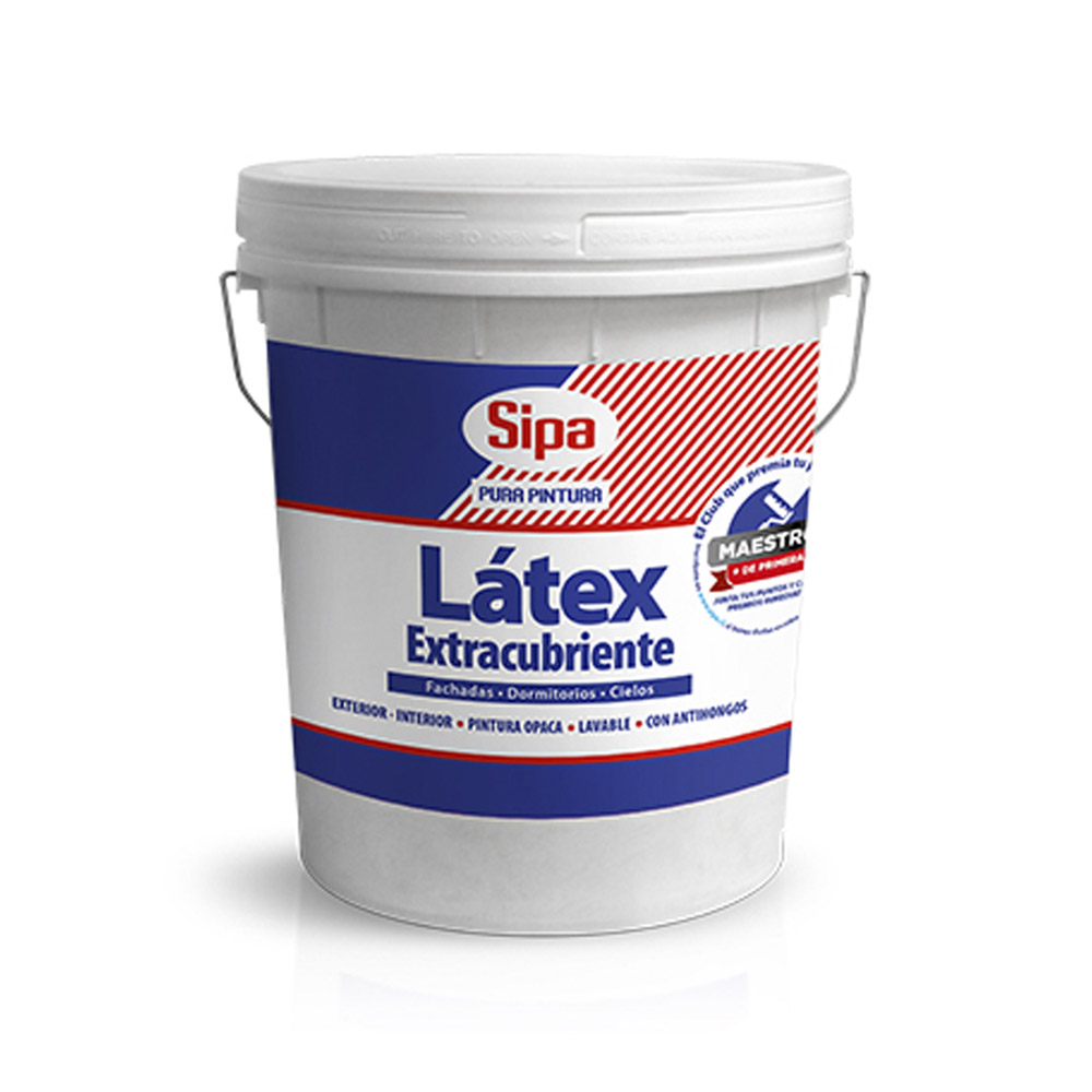 TINETA LATEX EXTRACUBRIENTE SIPA BASE P 4GL — Constructor Center Chile