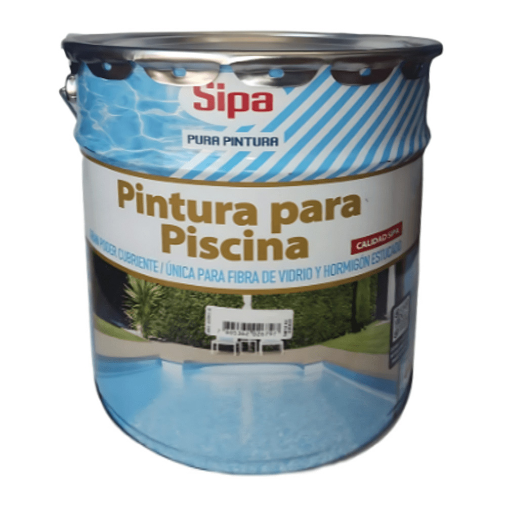 TINETA PINTURA PISCINA CAUCHO CELESTE SIPA — Constructor Center Chile