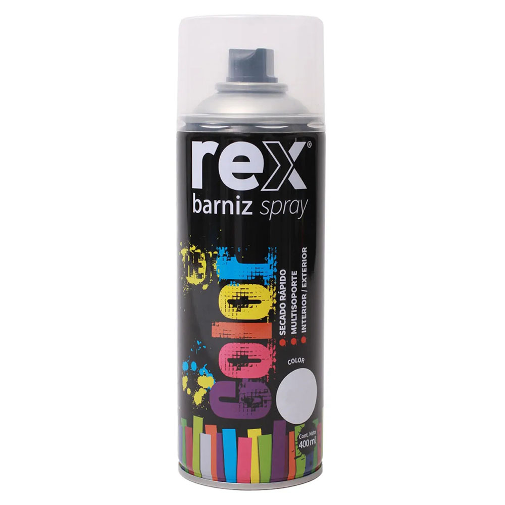 SPRAY BARNIZ MATE 400ML REX — Constructor Center Chile