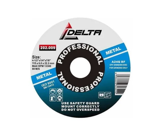 DISCO DESBASTE INOX 4 1/2" DELTA — Constructor Center Chile