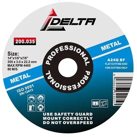 DISCO CORTE METAL 3MM 14" DELTA — Constructor Center Chile