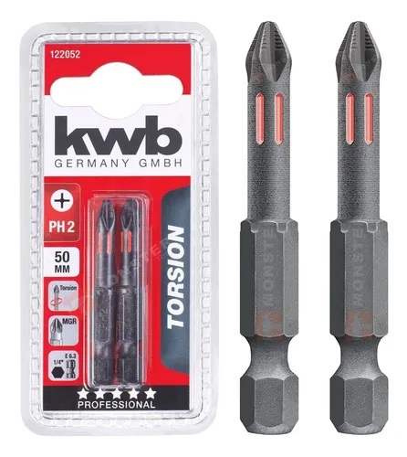 PUNTA TORSION 50MM 2 UN KWB — Constructor Center Chile
