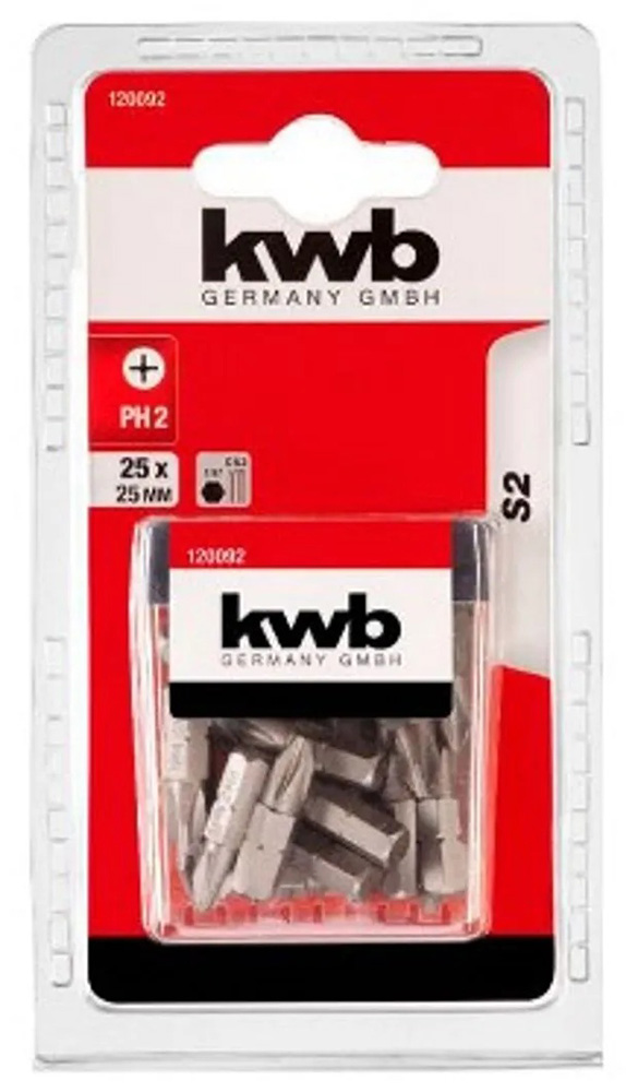SET PUNTAS PHILLIPS PH2 x 25 MM 25 UN KWB — Constructor Center Chile