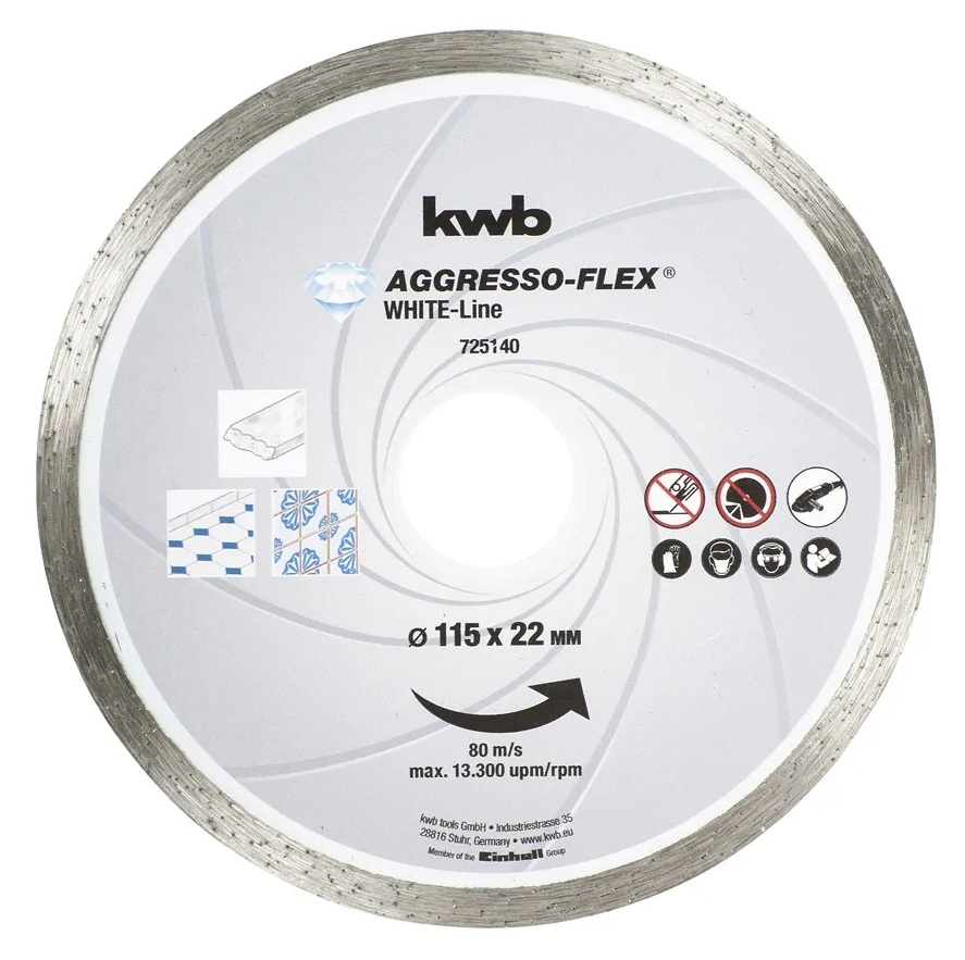DISCO DIAMANTADO CONTINUO 4 1/2" KWB — Constructor Center Chile