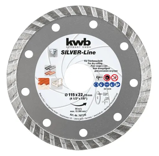 DISCO DIAMANTADO TURBO 4 1/2" KWB — Constructor Center Chile