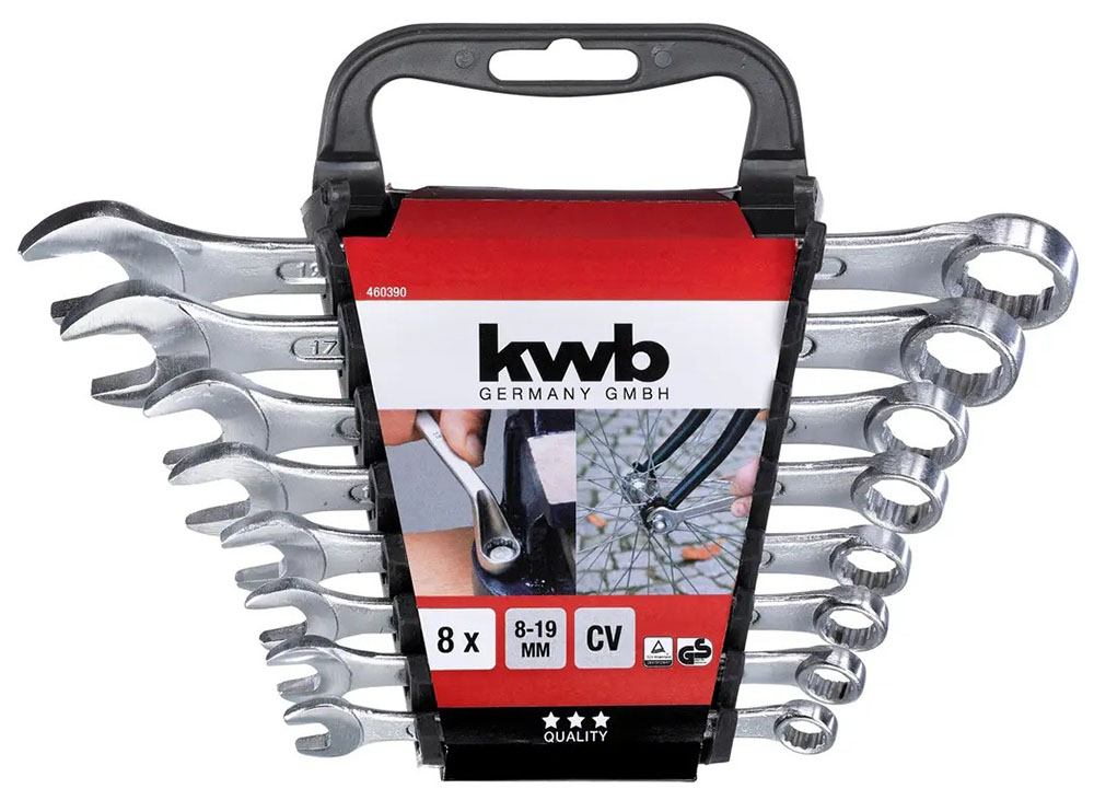 SET 8 LLAVES COMBINADAS ACERO 8-19MM KWB — Constructor Center Chile