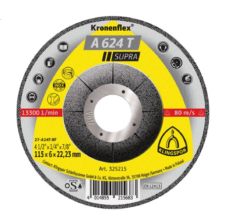 DISCO LAMINA INOX 7" GR 60 KRONENF SMT624 — Constructor Center Chile