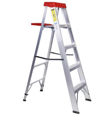 ESCALERA ALUMINIO T/TIJERA 4 PELDAÑOS 1,22 MT — Constructor Center Chile