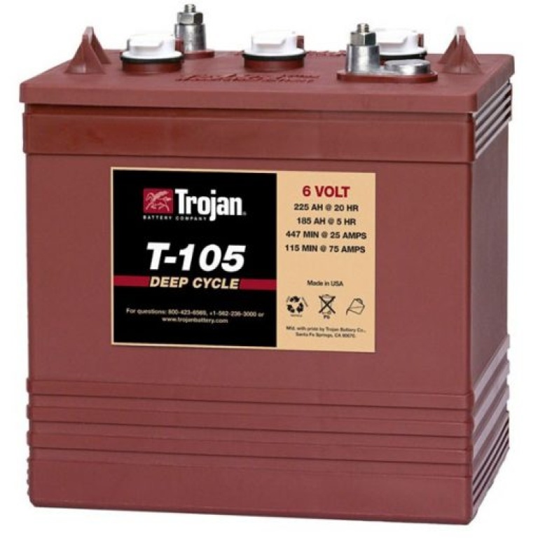 BATERIA T-105 6VOLT 225AH TROJAN — Constructor Center Chile
