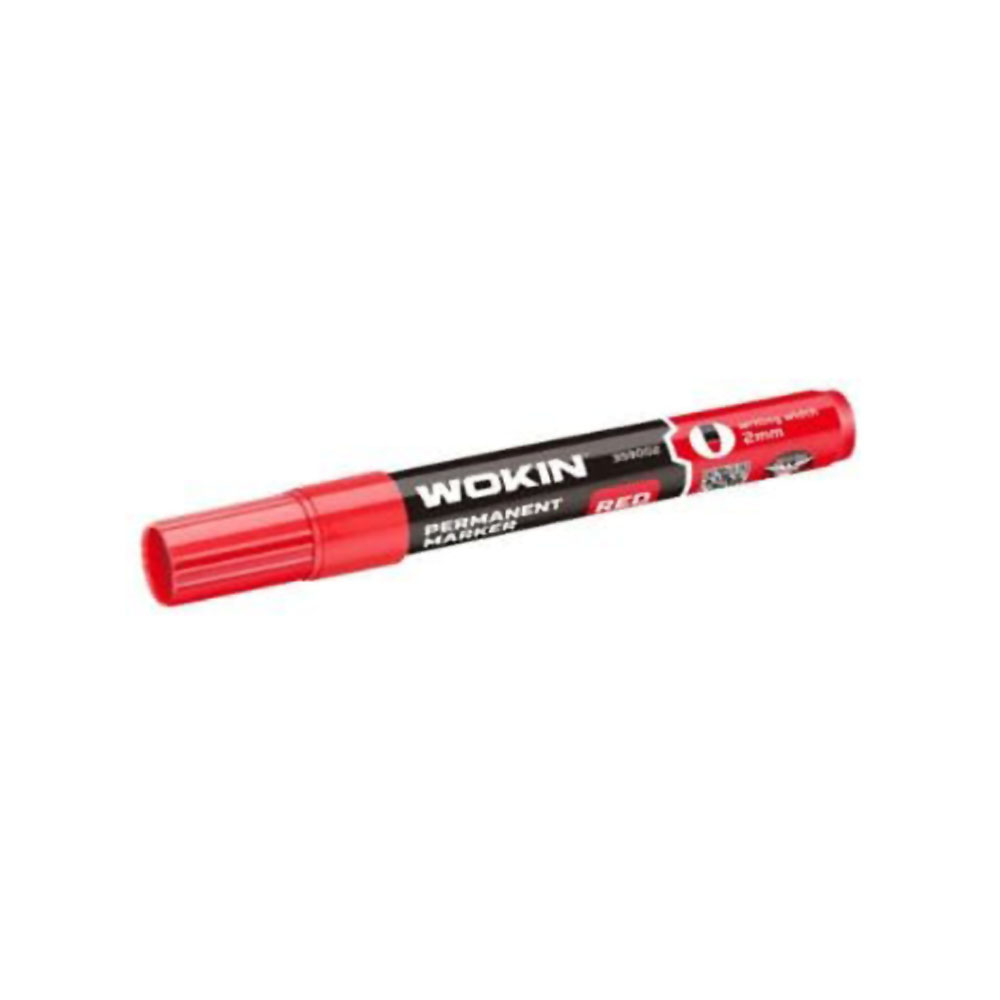 MARCADOR PERMANENTE ROJO WOKIN — Constructor Center Chile