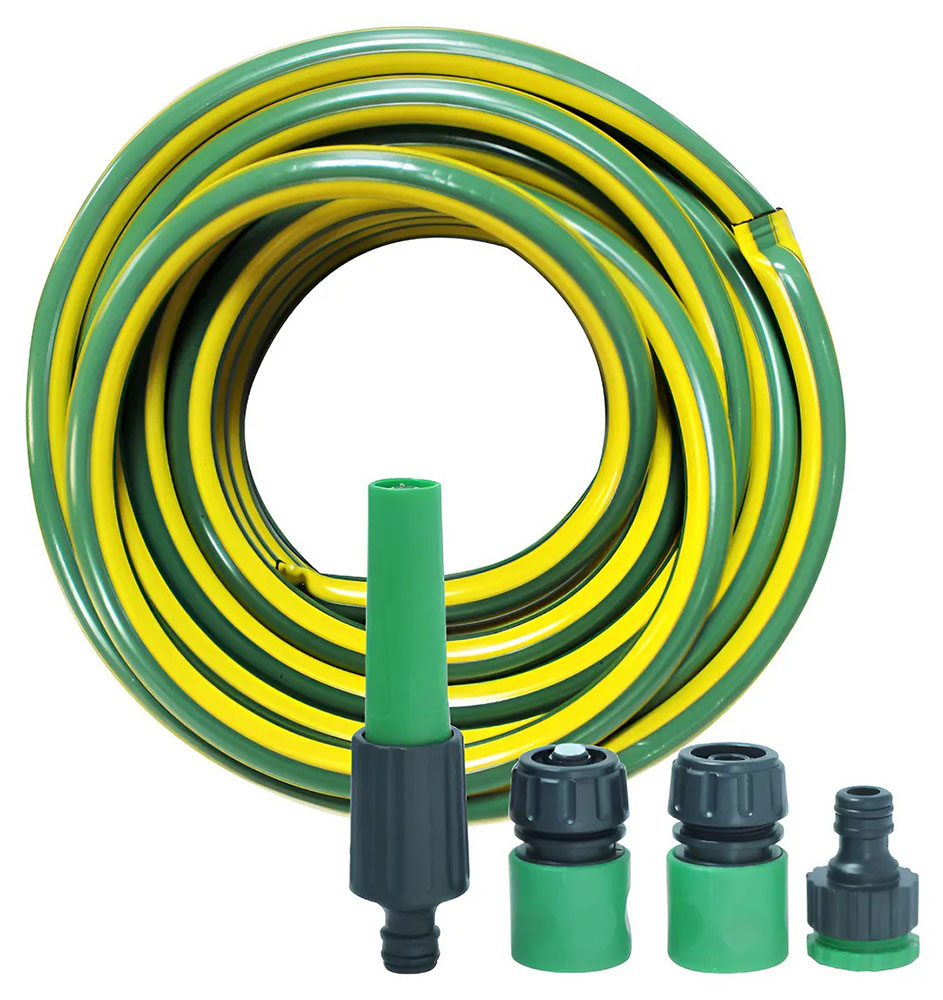 KIT MANGUERA BICOLOR 1/2" x 10MT RAYUN — Constructor Center Chile