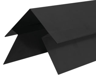 ESQUINERO EXTERIOR METAL SIDING NEGRO 0,35 x 3MT — Constructor Center Chile