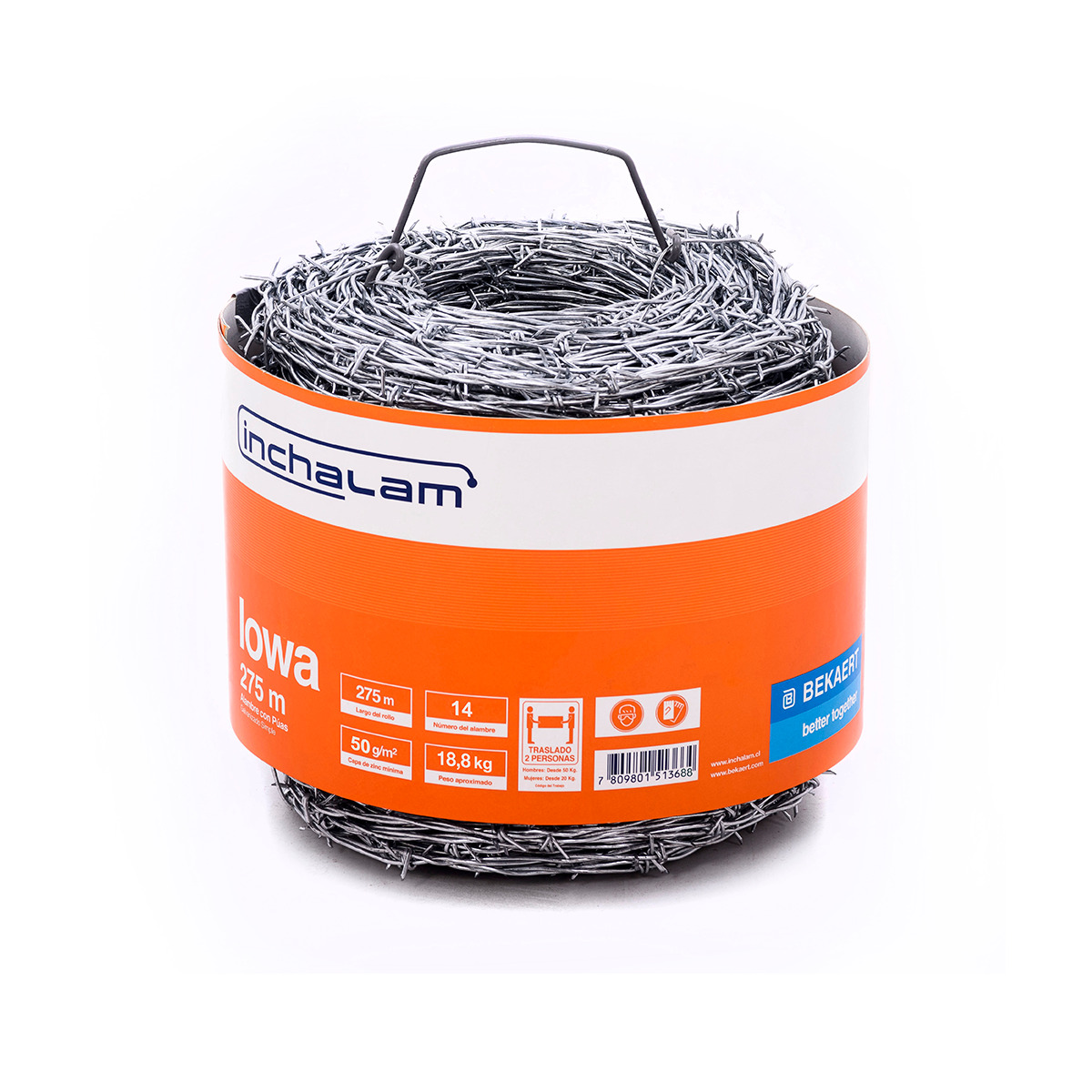 ALAMBRE PUAS INCHALAM BWG 14 x 275MT — Constructor Center Chile