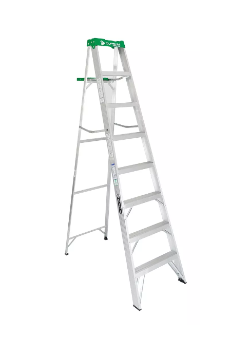 ESCALERA ALUMINIO T/TIJERA 8 PELDAÑOS 2,47 MT — Constructor Center Chile