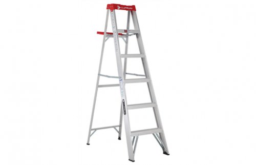 ESCALERA ALUMINIO T/TIJERA 6 PELDAÑOS 1,83 MT — Constructor Center Chile