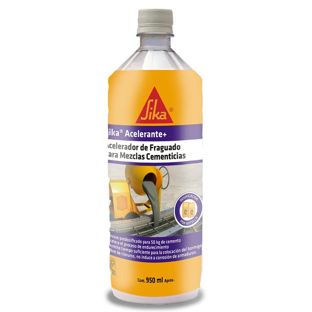 SIKA 3 ACELERANTE FRAGUADO BOTELLA 950ML — Constructor Center Chile