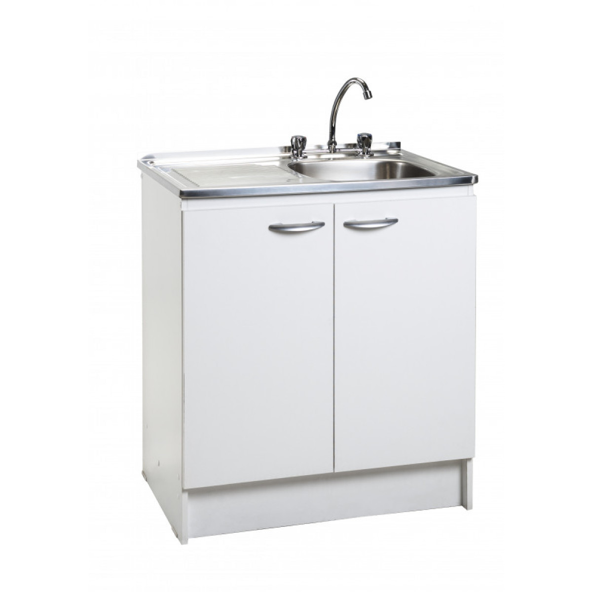 MUEBLE LAVAPLATO C/BASE 1,0 MT 2 PTA BLANCO — Constructor Center Chile