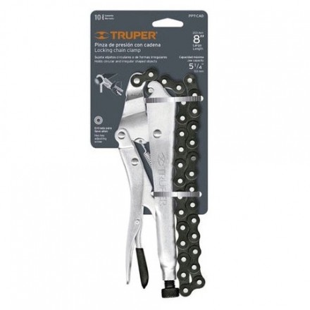 MORDAZA DE CADENA 8" TRUPER — Constructor Center Chile
