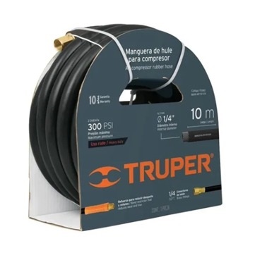 MANGUERA P/COMPRESOR 10MT C/ACOPLES 1/4" — Constructor Center Chile