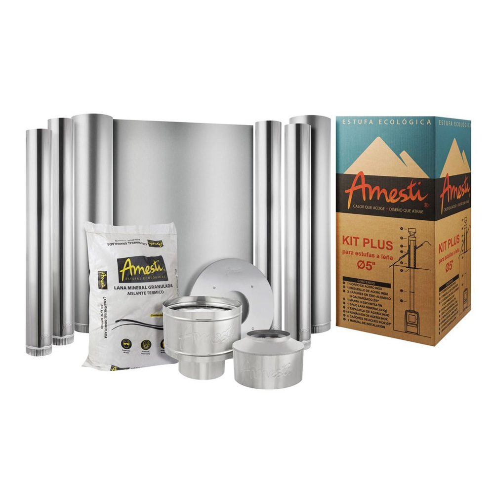 KIT INSTALACION ESTUFA 5" x 4,0MT P/1 PISO AMESTI — Constructor Center Chile